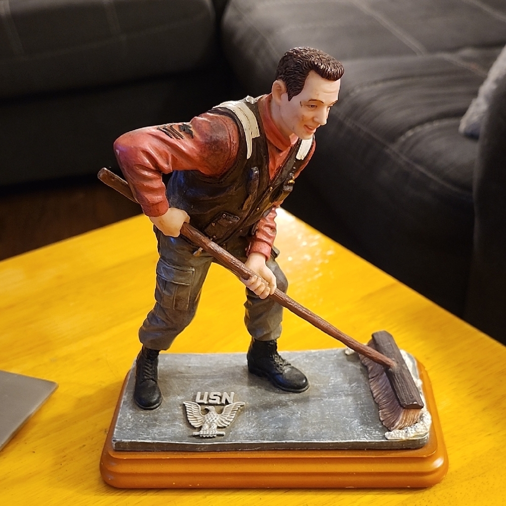 American Heroes Swabbin' the Deck Figurine
